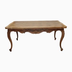 19th Century Queen Elisabeth Two Wings Extendable Oak Dining Table