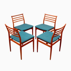 Esszimmerstühle aus Teak von Erling Torvids für Soro Möbelfabrik, 1965, 4er Set