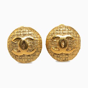 CC Clip on Costume Earrings from Chanel, Set of 2
