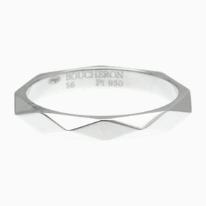 Anello Facette Ring Medium in platino di Boucheron