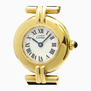 Must Colisee Vermeil Vergoldete Damenuhr von Cartier