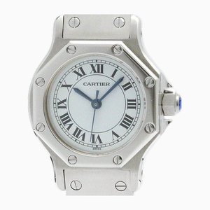 Santos Octagon Stainless Steel Automatic Ladies Watch from Cartier