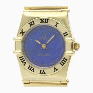 Reloj para mujer Constellation Lapis Lazuli de cuarzo en oro de 18k de Omega