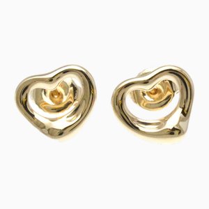 Open Heart Earrings in Pink Gold from Tiffany, Set of 2