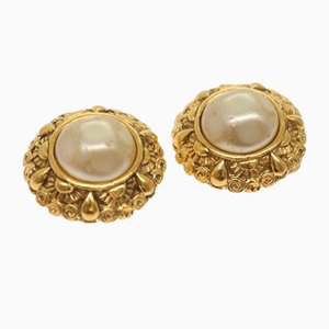 Pearl Earrings from Chanel, Set of 2