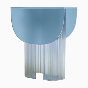Lámpara de mesa Helia en azul hielo de Glass Variations