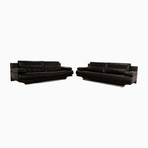 6500 Leather Sofas from Rolf Benz, Set of 2