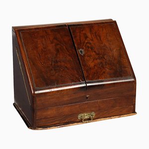 Antique Wooden File Cabinet in Walnut