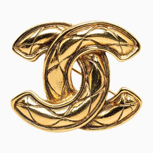 CC Quilted Brooch from Chanel