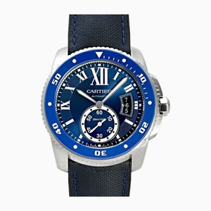 Reloj para hombre Caliber De Diver con esfera azul de Cartier