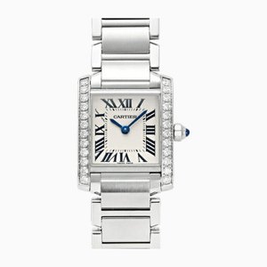 Francaise Sm W4ta0008 reloj para mujer con esfera plateada de Cartier