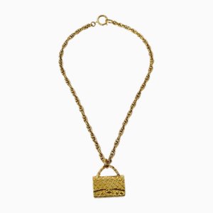 Collar con colgante Bag Chain en dorado de Chanel