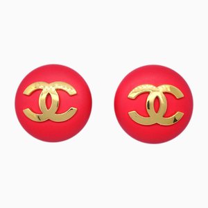 Button Earrings from Chanel, Set of 2