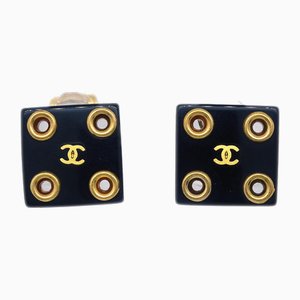 Quadratische Ohrringe von Chanel, 2 . Set