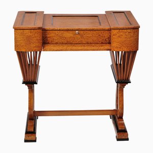 Antique Sewing Table in Birch, 1830