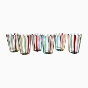 Italian Murano Glassware Set, 2004, Set of 6