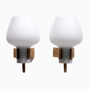 Wall Lamps Model 397 by Hans Bergström for Ateljé Lyktan, 1950s, Set of 2