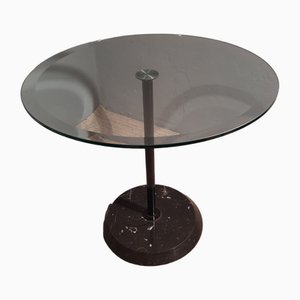 Vintage Coffee Table with Black Marble Base, 1980s