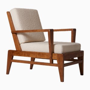Wooden Armchair by René Gabriel