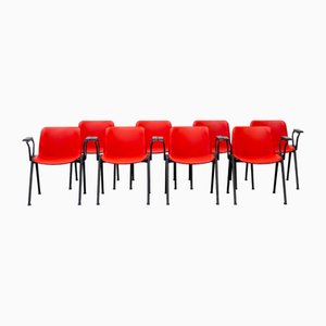 Mod. K Desk Chairs by Lucci & Orlandini for Velca, 1970s, Set of 8