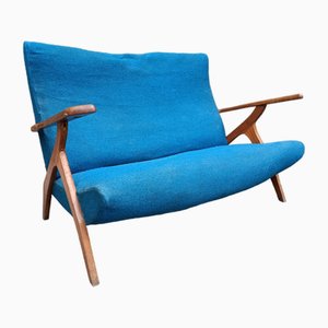 Zwei-Sitzer Sofa aus Antonio Gorgone Holz, 1950er