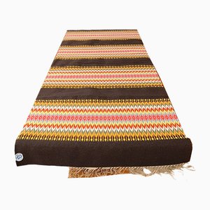 Swedish Handwoven Tablecloth/Rug in Wool, 20th Century