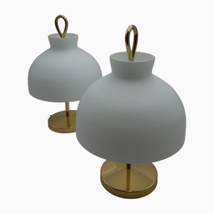 Lámparas de mesa Arenzano pequeñas de Ignazio Gardella, años 50. Juego de 2