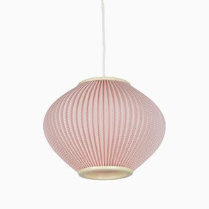 Danish Pearl Shade Hanging Lamp attributed to Lars Schiøler for Hoyrup, 1960s