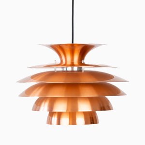 Vintage Danish Pendant Lamp attributed to Bent Karby for Lyfa, 1970s
