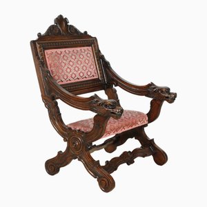 Vintage Neo-Renaissance Armchair