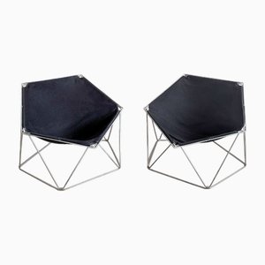 Set of Penta Chairs by Jean-Paul Barry & Kim Moltzer for Bofinger, 1960s