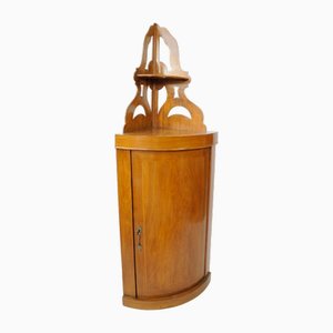 Corner Cupboard with Rounded Front, Early 20th Century