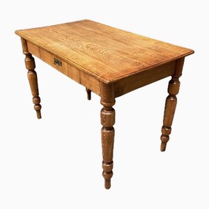Open Wood Kitchen Table with Tiger Stripes