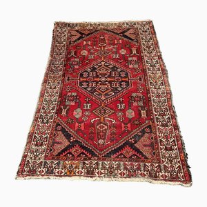 Vintage Red-Colored Hand-Knotted Rug