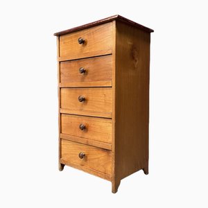 Fruitwood Chest of Drawers, France, 1940s