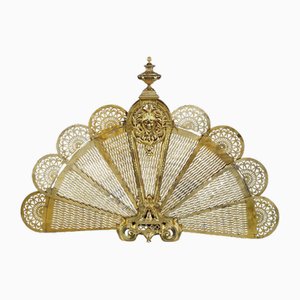 Gilded Brass and Bronze Fire Screen, 1870s