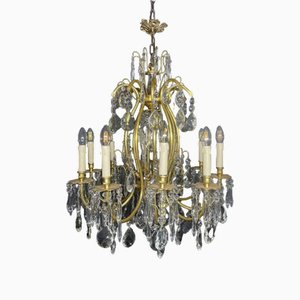 Large French Gilded Chandelier