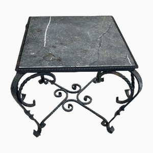 Wrought Iron Pedestal Flower Table
