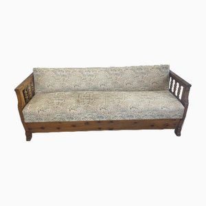 Vintage Pine Wood Sofa