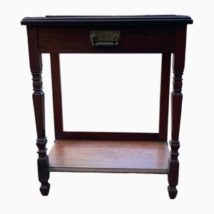 Mahogany Victorian Single Drawer Console Table or Hall Table, 1900