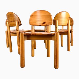 Sedie in legno di Rainer Daumiller, anni '70, set di 6