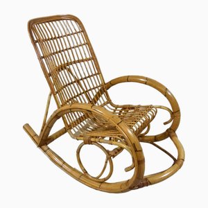 Rattan Rocking Chair, 1960s