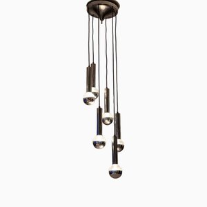 Larger Mid-Century Cascade Chandelier in Chrome, 1960s