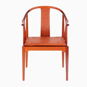 China Chair Modell 4283 aus Mahagoni von Hans J. Wegner für Fritz Hansen, Dänemark, 1984