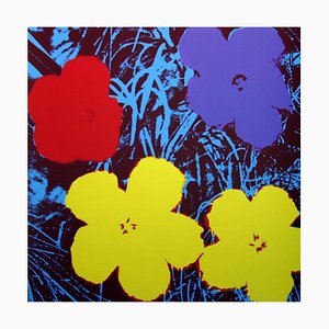 Domingo B. Por la mañana después de Andy Warhol, Flowers 11.71, Serigrafía