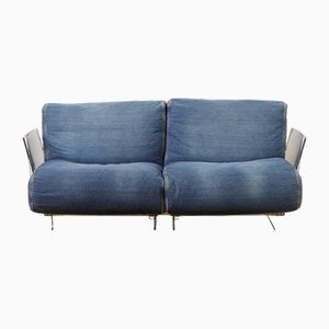 Pop Sofa in Denim by Piero Lissoni for Kartell