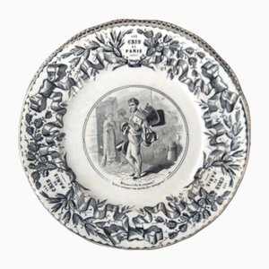 19th Century Illustrated Plate Depicting Les Cris de Paris from Bordeaux Vieillard