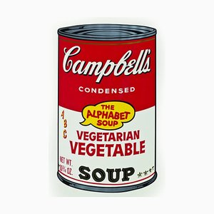 Sunday B. Morning after Andy Warhol, Vegetarian Vegetable Soup, Silkscreen Print