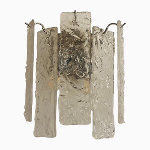 Hammered Strips listelli Murano Glass Wall Sconce by Simoeng