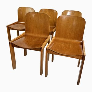 Mid-Century Dining Chairs from Molteni, Italy, 1970s, Set of 5